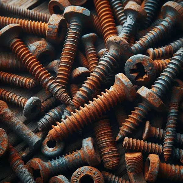 بازکردن پیچ زنگ زده