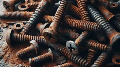 بازکردن پیچ زنگ زده