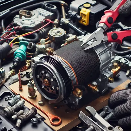 تعمیر کمپرسور کولر پراید