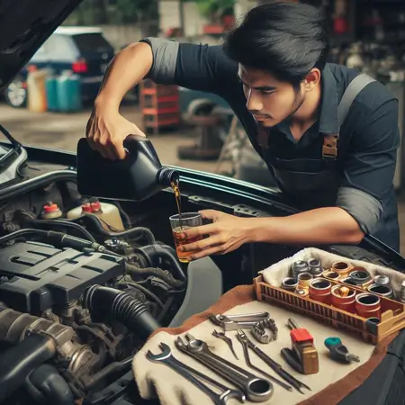 کم شدن روغن موتور