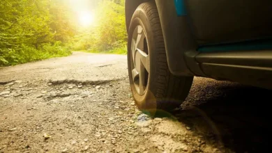 ترکیدن لاستیک ماشین در تابستان